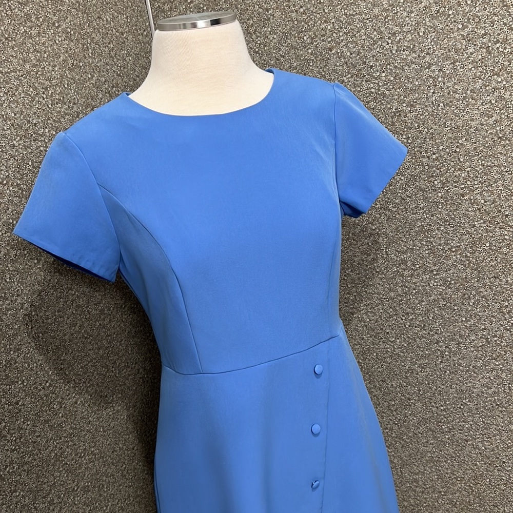 Nanette Lepore Short Sleeve Dress with Button Detail Size 4